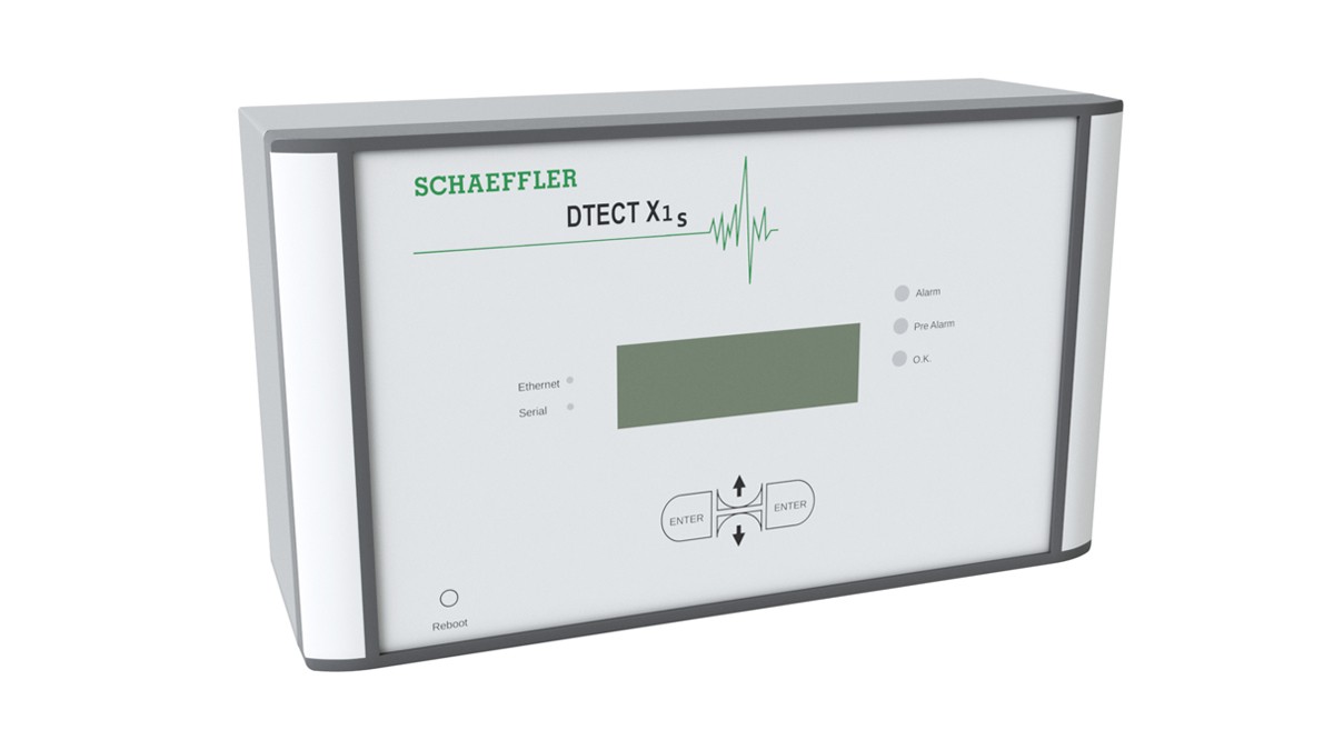 DTECT X1 s is een flexibel online-systeem voor de bewaking van roterende elementen en lementen in de machine- en installatiebranche.