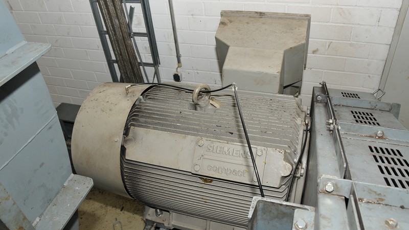 Automatische smering voor een grote ventilator bij BMW